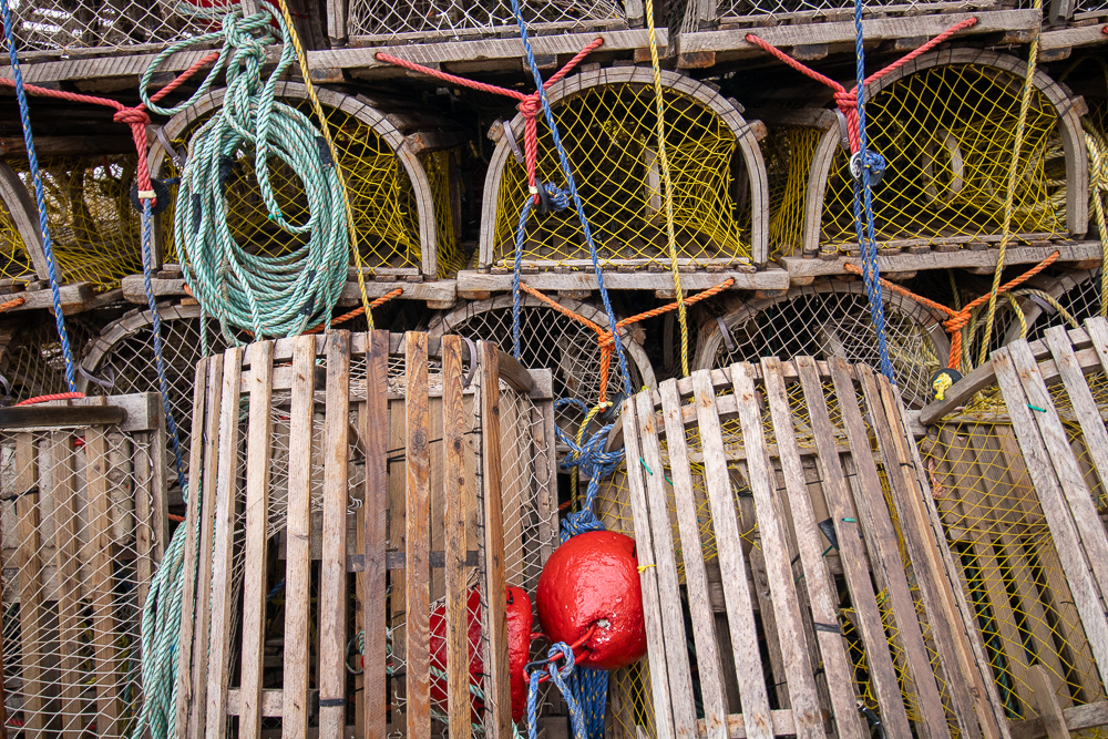 Lobster Trap Stack – Feeling Trapped Photo from Arisaig, Nova Scotia